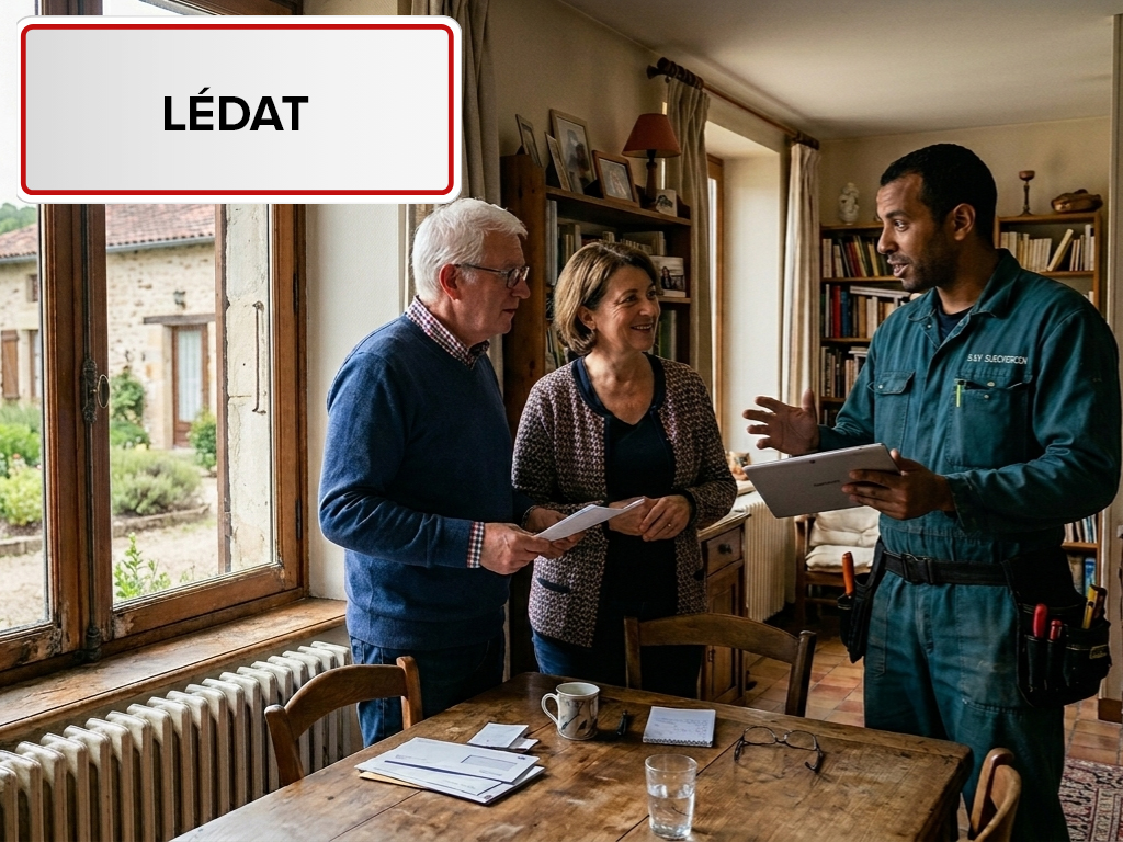 Installation de pompe à chaleur à Lédat (47300) en Lot-et-Garonne